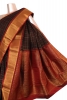 Pure Handloom Double Checks Kanjeevaram Silk Saree